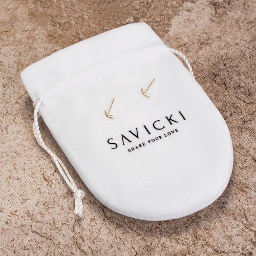 Kolczyki Savicki: złote, diamenty